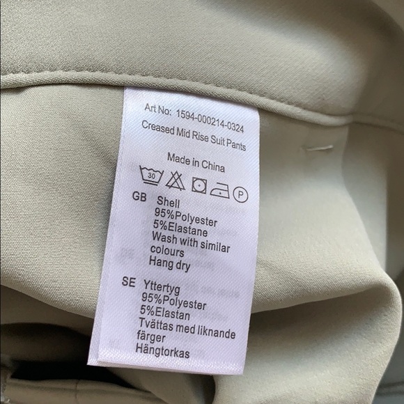 New NA-KD Straight Suit Pants Trousers - Green - Picture 10 of 11